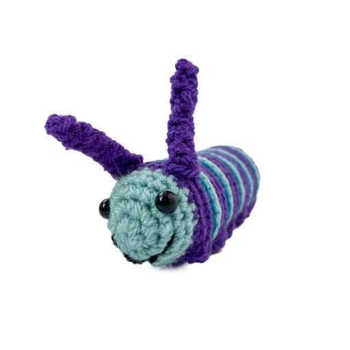 Overcast Teal Caterpillar Plush