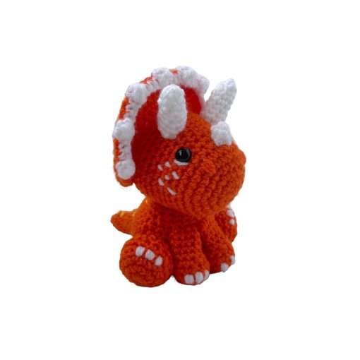 Halloween Orange Triceratops Plush