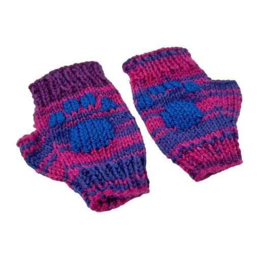 Bi Flag & Lapis Paw Gloves