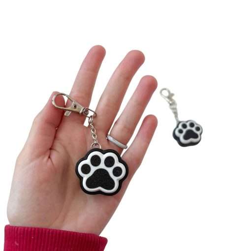 Tuxedo Paw • Fidget Clicker Keychain