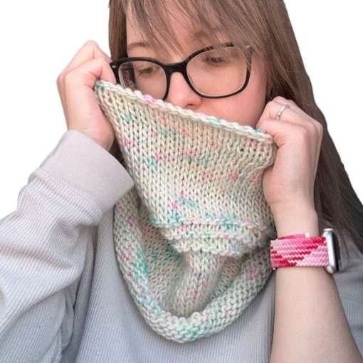 Pastel Speckle Scarf • Cozy Cowl