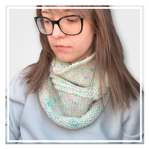 Pastel Speckle Scarf • Cozy Cowl
